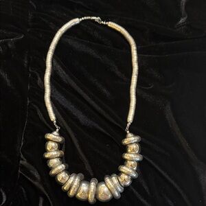 3/$20 Bold Silver Statement Necklace